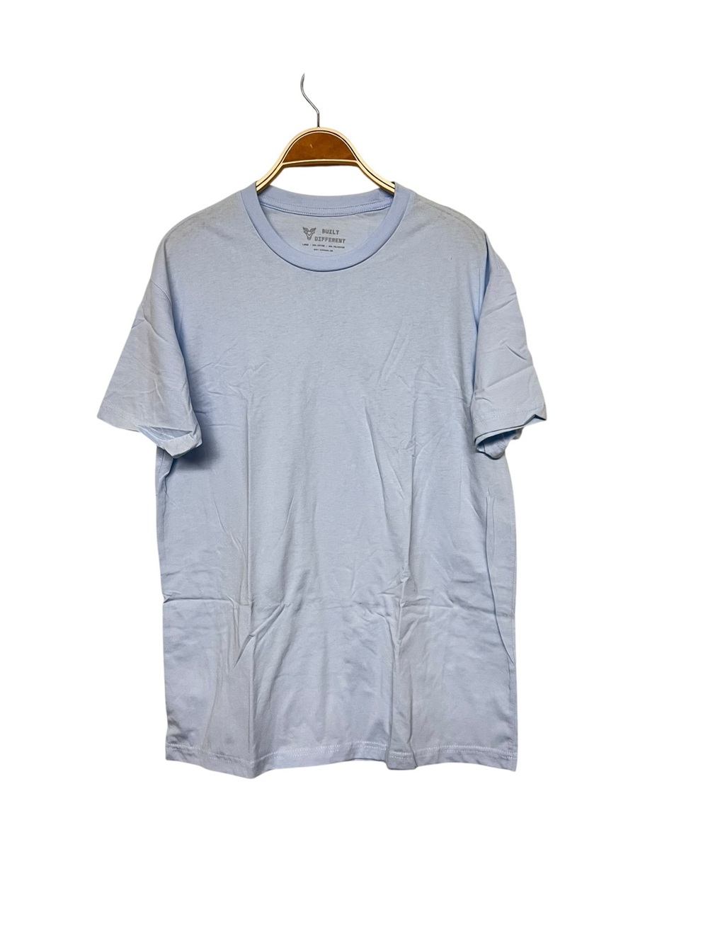 Light Blue Men's Crew Neck T-Shirt